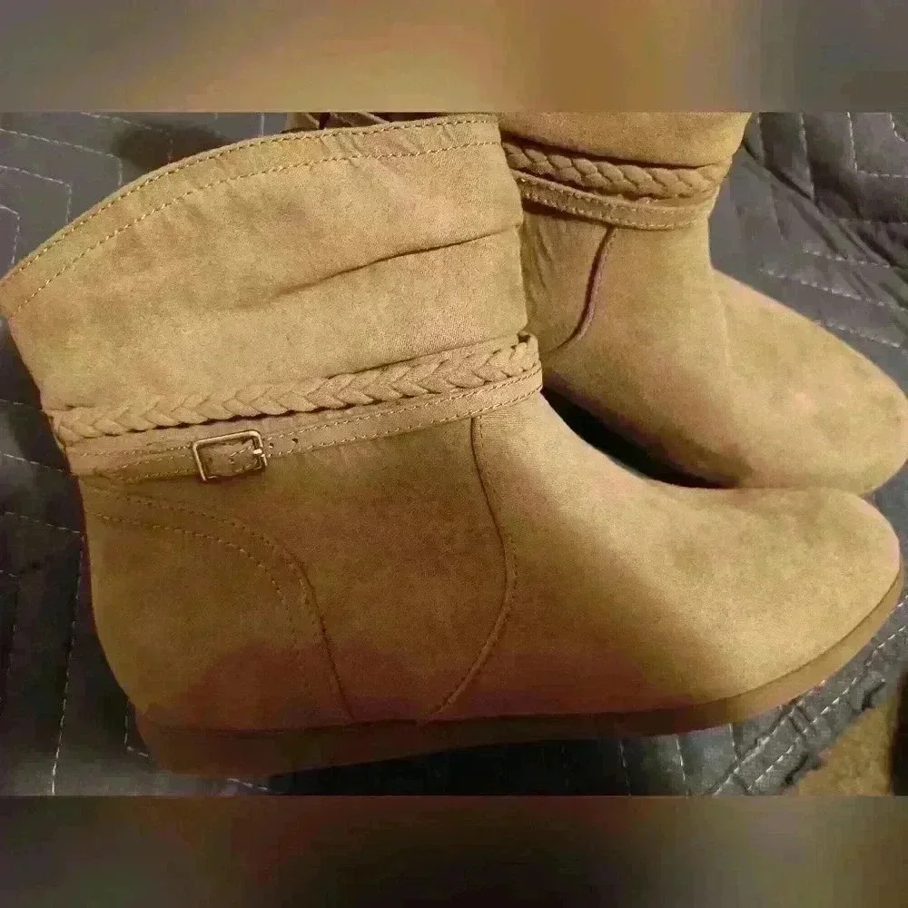 Lady's St‎ John Bay Cute Casual Cozy Y2K ankle boots (#483)